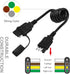 4 Pin Trailer Plug Extender Trailer Wire Extension Harness Quick-Connect Trailer Adapter Extender 4 Way Flat Male and Female Wiring Harness Adapte...