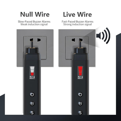 Voltage Tester, Non Contact Voltage Detector,Circuit Tester with Dual Range AC 12-1000V/48-1000V,Live/Null Wire Tester with LCD Display Buzzer Ala...