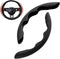 New Fluffy Anti-Skid Steering Wheel Cover Segmented Protector Safe and Non Slip Car Accessory and Durable Easy to Install for Steering Wheels of U...