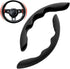 New Fluffy Anti-Skid Steering Wheel Cover Segmented Protector Safe and Non Slip Car Accessory and Durable Easy to Install for Steering Wheels of U...