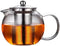 Glass Teapot with Removable Infuser Stovetop & Microwave Safe Borosilicate Clear Glass Teapot (22OZ)...