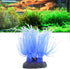 TEHAUX Artificial Aquarium Fish Tank Decoration Silicone Soft Coral- Fake Sea Anemone Fish Tank Ornament Decoration Simulation Landscape (Blue)...