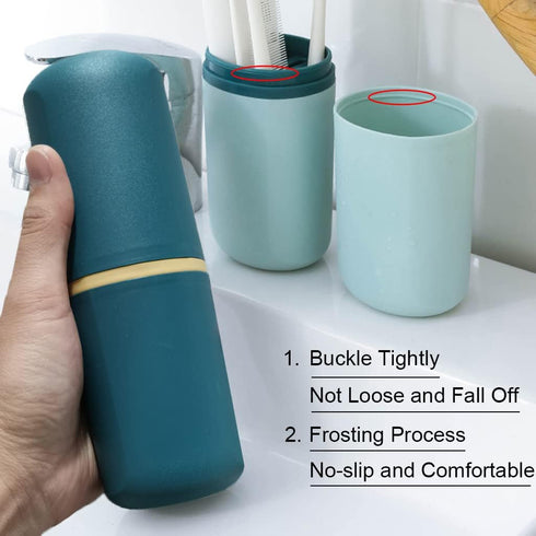 1 Pcs Travel Toothbrush Holder Plastic Toothbrush Travel Case Portable Toothbrush Holder for Travel Normal Toothbrush Electric Toothbrush Containe...