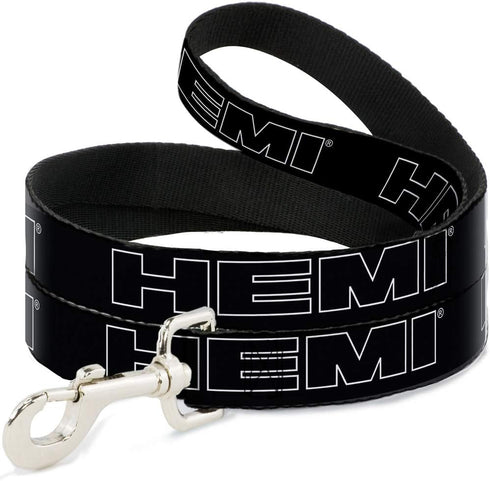 Buckle-Down Pet Leash - HEMI Bold Outline Black/White - 4 Feet Long - 1.5" Wide...