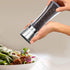 Pepper Grinder or Salt Grinder, Best Spice Mill with Ceramic Blades, Adjustable Coarseness, Brushed Stainless Steel Cap, and Refillable Tall Glass...
