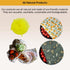 Reusable Beeswax Food Wrap- Silicone Stretch Lids - Reusable Produce Bags, Eco Friendly Food Storage, Dishwasher & Freezer Safe, Reusable Grocery ...