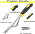 Weed Puller Hand Weeder Tool for Garden, Bend-Proof Leverage Base with V-Shaped Forks for Easy Weed Removal & Deeper Root Digging, Weeding Digger ...