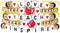 COLORFUL BLING Teacher Appreciation Bracelets Solf Clay Love Teach Inspire Letter Beaded Teacher Bracelets Teacher Gift for Women...