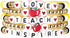 COLORFUL BLING Teacher Appreciation Bracelets Solf Clay Love Teach Inspire Letter Beaded Teacher Bracelets Teacher Gift for Women...