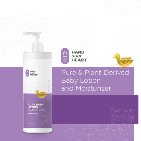 Hand over Heart Plant Derived Baby Lotion and Moisturizer - Hypoallergenic Skin Care - Contains Soothing Ingredients, Nourishes, Moisturizes & Pro...