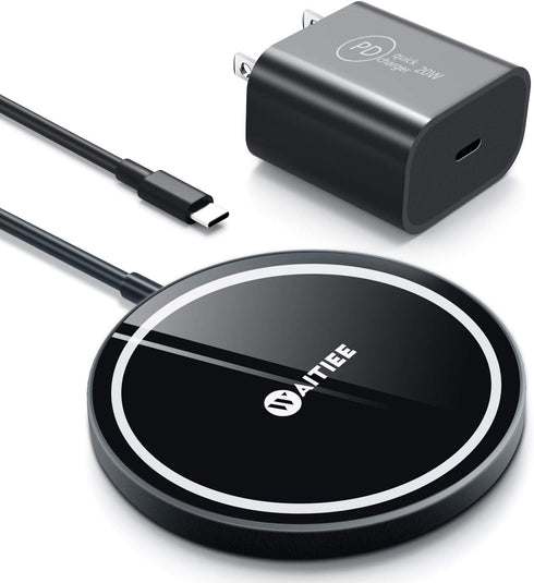 WAITIEE Magnetic Wireless Charger for iPhone 15 Pro Max Plus 14 Pro Max Plus 13 Pro Max 12 Pro Max, AirPods 3/2/Pro,Fast Wireless Charger Pad with...