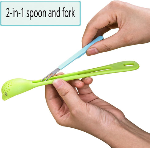 pickle forks 2 pieces Olive Spoon, pickle picker Jar Spoon and Fork Set, for Kitchen Olives Cans, Onions, Cucumbers, Slotted Spoon...