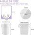 100 Count 4 Gallon Unscented Trash Bags, Strong and Transparent, Ideal for Bathroom, Office, Kitchen, Bedroom, Camping, Study Room...