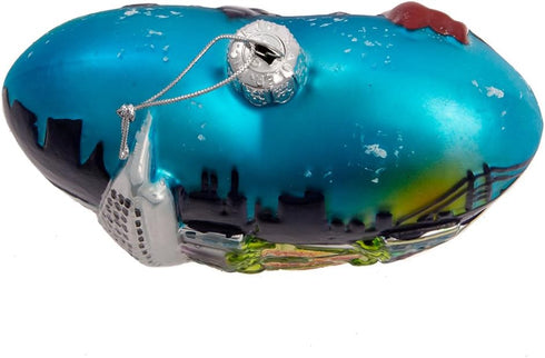Kurt Adler 4" San Francisco Glass Heart Cityscape Ornament...