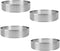 4 Pieces Perforated Tart Ring, 8cm High Grade Stainless Steel Heat-Resistant Cake Dessert Ring, 3.15 inch Pastry Mold Round...