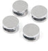 MY MIRONEY Zinc Alloy Mirror Clips 4Pcs Floating Glass Clip Clamps Holder Round Shape Wall-Mounted Mirrors Bracket Bathroom Mirrors Supporting She...