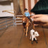 Schleich Farm World Rodeo Roping Playset - Cowgirl Rodeo Rider Figurine with Cow, Pen, and Rope, Realistic Western Rodeo Farm Toys and Accessories...
