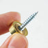 TOP-VIGOR 8pcs 16mm Mirror Screws, Stainless Steel Brushed Screws Cap Cover Nails Fasteners for Decorative Mirror...