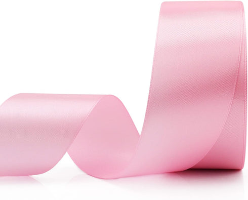 25 Yard Ribbon for Gift Wrapping Crafts Wedding Decoration Bouquets Party Arrangement (1 1/2 inch X 25 Yards, Light Pink)...