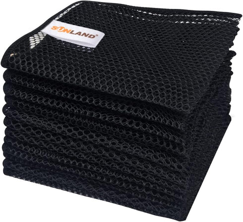 SUNLAND Mesh Dish Cloths for Washing Dishes No Odor Dishes Scrubber for Kitchen-Fast Drying and Easy to Clean Mesh Dishes Cloth 12 Pack 12Inch x12...