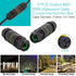 3 Pole Wire Connector Waterproof IP68 External Electrical Junction Box,M20 for Ø5-12mm Wire Range(AC 450V, 24A),2 Way 3Pin,Use for Outdoor Billboa...