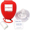 EverOne CPR Rescue Mask, Adult/Child Pocket Resuscitator, Hard Case with Wrist Strap + Gloves & Wipes...