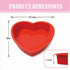 2 Packs Silicone Heart Shaped Cake Pans for Baking, 10inch Cake Molds for cakes and Chocolate Cakes, Non-stick silicone bakeware sets, Easy Clean,...