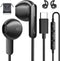 USB C Headphones for iPhone 15/15 Pro/ 15 Pro Max Galaxy S24 Ultra Plus Type C Wired Earbuds with Microphone Noise Isolation Stereo Semi in Ear US...