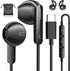 USB C Headphones for iPhone 15/15 Pro/ 15 Pro Max Galaxy S24 Ultra Plus Type C Wired Earbuds with Microphone Noise Isolation Stereo Semi in Ear US...