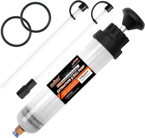 HORUSDY 200cc Fluid Extractor, Oil Extractor/Oil Syringe, Fluid Syringe Pump Manual Suction Vacuum Fuel Car Transfer...