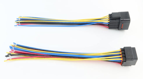 16 Pin Way Waterproof Electrical Connector Plug Male and Female Replacement Pigtail Cable 6" for Car Automotive...