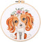 Zcargel Embroidery Starter Kit, Beginner Embroidery Material Set Dogs Pattern Embroidery Cloth 20cm Embroidery Hoops Needle Thread DIY Embroidery ...