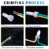 200 Pcs Closed End Crimp Connectors 12-10 AWG Gauge Wire End Caps Protective Nylon Wire Crimps Connectors (CE5)...