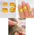 Utoolmart 5pcs Sewing Thimble, Metal Copper Sewing Thimble Finger Protector Finger Shield Ring Fingertip Thimble Sewing Quilting Craft Accessories...