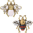 Acxico 2Pcs Vintage Simulated Rhinestone Pearl Bee Pin Brooch Antique Pin Women Brooches Pin Honeybee Costume Jewelry Creative Gifts...