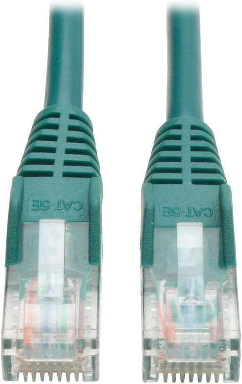 Tripp Lite Cat5e 350MHz Snagless Molded Patch Cable (RJ45 M/M) - Green, 5-ft.(N001-005-GN)...