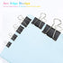 Binder Clips, 48 Pack, 1 Inch, Standard 25mm Clamps, Black, Capacity 0.47 Inch, Small Clips, Small Binder Paper Clips, Small Size, Small Paper Cli...