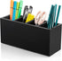 Pencil Pen Holder for Desk, Wooden Office Desk Organizers and Accessories with 4 Slots for Countertop, Makeup Brush Holder Organizer for Bathroom ...