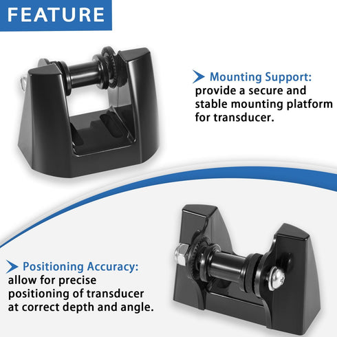 K00-00118-01 Transom Mount Bracket Kit Replacement Kick Up Bracket for Garmin 010-10272-00 Transducer...