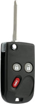 KeylessOption Keyless Entry Remote Fob Car Flip Ignition Key Replacement for Trailblazer Envoy...