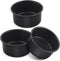 E-far 4 Inch Cake Pan Set of 3, Nonstick Stainless Steel Mini Round Cake Pans Tin, Small Size for Baking Smash Cakes/Cheesecake, Stainless Steel C...