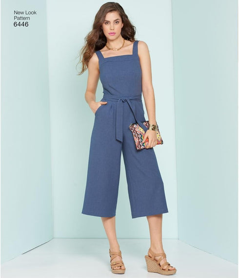 NEW LOOK Patterns Misses' Jumpsuits and Dresses A (6-8-10-12-14-16-18) 6446...