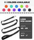6ft Dog Leash for Small Medium Large Dogs | One-Sided Reflective Nylon | Padded Handle | 3/4 inch Wide | Black...