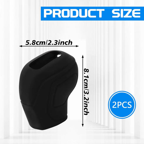 2PCS Car Hollow Gear Shift Knob Cover,Elastic Silicone Car Automatic Shift Protect Accessories,Compatible with Volkswagen New 2020 Anti-Slip handb...
