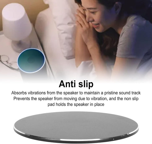 Base Mount for HomePod 1st 2nd Generation Speaker, Aluminium Alloy Prevent Slip Mini Speaker Stand Base Holder (Black)......