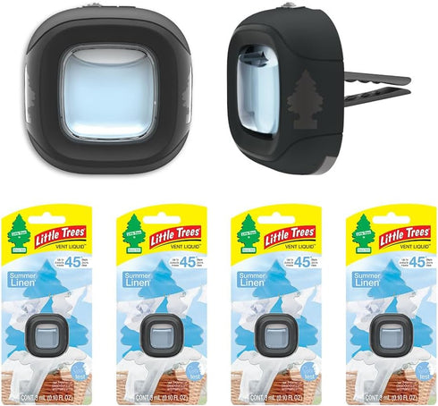LITTLE TREES Car Air Freshener. Vent Liquid Provides Long-Lasting Scent for Auto or Home. Add a Splash of LITTLE TREES to your Vent. Summer Linen,...