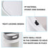 Mini Desktop Trash Can with Lid,Small Garbage Can for Countertop,Dressing Table,Bedside Etc,Free 90 Bags(White)...