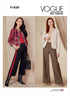 Vogue Misses' Fitted Jacket and Pants Sewing Pattern Kit, Code V1830, Sizes 8-10-12-14-16, Multicolor...