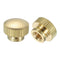 uxcell Knurled Thumb Nuts, 2Pcs M5 x D12mm x H9mm Brass High Head Blind Hole with Collar High Head Blind Hole Round Knobs Fasteners for 3D Printer...