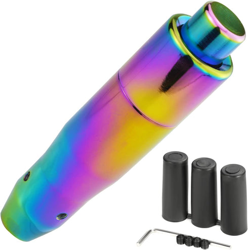 Arenbel 5" Long Weighted Gear Stick Shift Handle Automatic Push Button Shifter Knob Fit Most Auto Transmission Vehicles Cars, Colorful...